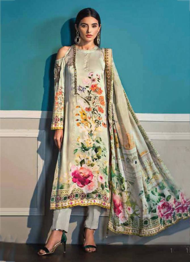 Lamish Digital Print Pure tussar Silk Diamond Work Suit Collection with Chinnon Digital Print Dupatta Collection 1001-1006